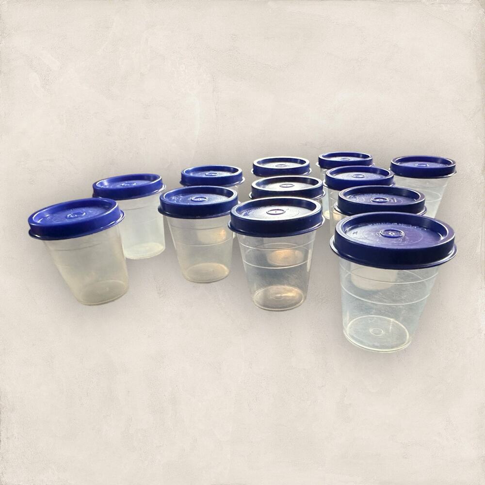 TUPPERWARE 2 oz. MINI MIDGETS Vintage Set of 12